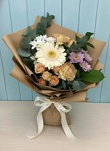 Букет цветов из:  Герберы и Хризантемы в Трехгорном