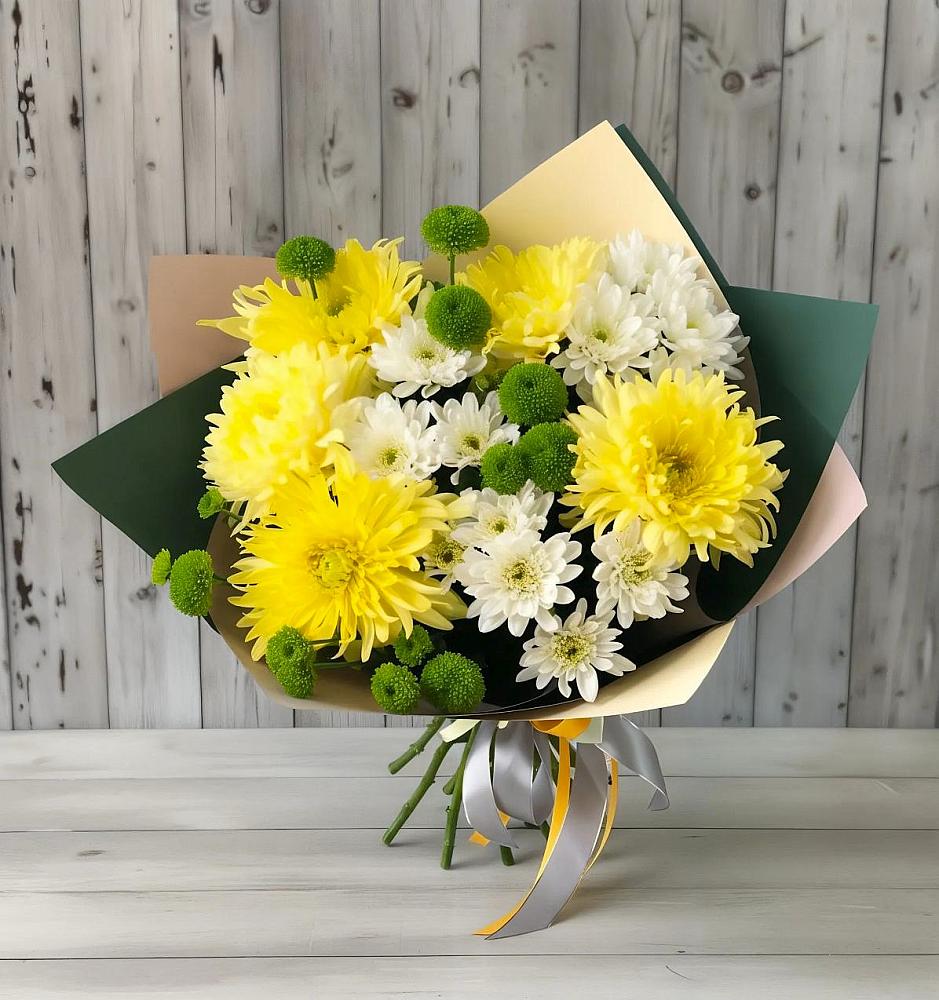 Букет цветов из: Хризантемы в Трехгорном