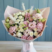Букет цветов из:  Альстромерии и Розы в Трехгорном